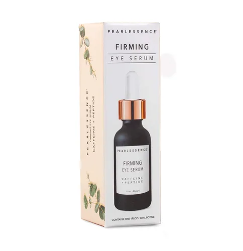 Vista 5 de Pearlessence Suero reafirmante para ojos con cafeína + péptido, rejuvenece los ojos hinchados y reduce las bolsas debajo de los ojos, fabricado