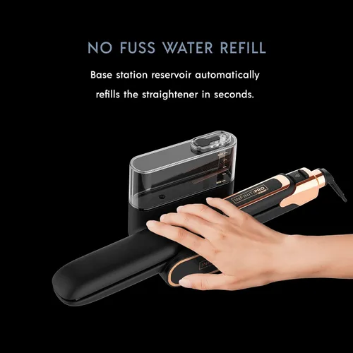 Vista 5 de INFINITIPRO by Conair Steam Therapy Plancha plana, plancha de pelo de 1 1/2 pulgadas