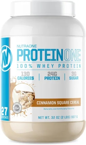 Vista 11 de NutraOne ProteinOne Whey Protein Promueve la recuperación y desarrolla músculo con un batido de proteínas en polvo para hombres y mujeres