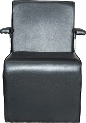 Vista 4 de Chromium PureSana - Silla secadora de pelo con plataforma de vinilo, color negro