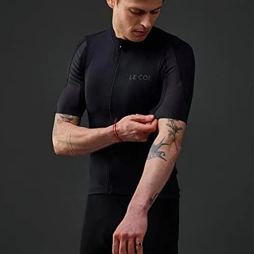 Vista 5 de LE COL Hors Categorie - Camiseta de manga corta para hombre, bolsillos traseros, absorbe la humedad, transpirable, XS - 3XL