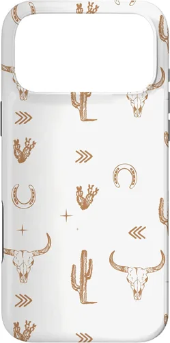 Vista 22 de Western Country - Carcasa para iPhone 17, diseño de calavera de toro sureño