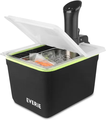 Vista 9 de EVERIE Sous Vide - Contenedor compatible con ANOVA Nano, Contenedor con tapa y estante