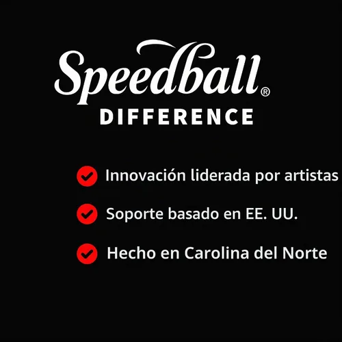 Vista 7 de Speedball Cortador de linóleo estilo cúter, con varias cuchillas Rojo
