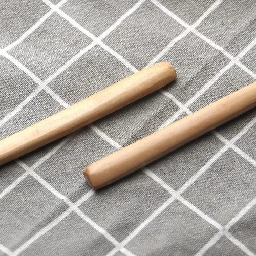 Vista 9 de 1 cuchara de madera de olivo, 11 pulgadas, estilo coreano, mango largo, cucharas redondas ranuradas de madera para mermelada de oliva