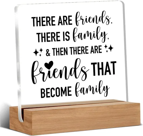 Vista 15 de Divertida placa acrílica retro de regalo para amigos, compañeros de trabajo, regalos occidentales para mujeres, hombres, mejores amigos, decoración