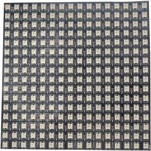 Vista 8 de 8x32 Panel de matriz LED 256 píxeles WS2812B Panel LED digital flexible direccionable individualmente a todo color DC5V