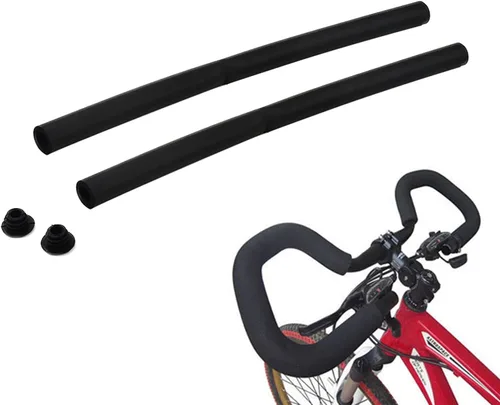 Vista 3 de Xafissy - 1 par de empuñaduras de espuma para manillar de bicicleta, cubierta flexible para manillar de bicicleta, cubierta flexible para manillar