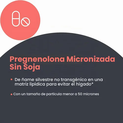 Vista 5 de Allergy Research Group - Pregnenolone 50mg Micronized Lipid Matrix 60t, Azul