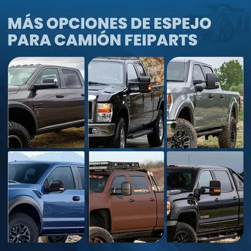 Vista 8 de Espejos de remolque Compatibles con Ford F150 1997-2003, cabina estándar y extendida (no para modelos de 4 puertas), espejos de remolque izquierdo
