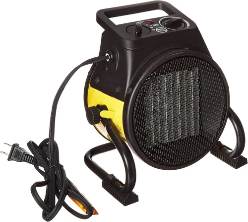 Vista 14 de Calentador de aire EUH1465, eléctrico, de Dura Heat, con base pivotante, 5,120 BTU, Amarillo Electric Garage Heater, Steel Body, Thermostat, Heats