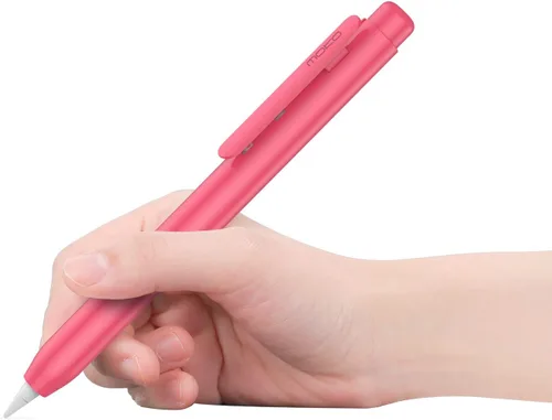 Vista 16 de Estuche con Soporte MoKo para Lápiz Apple 1ª Generación, Funda Protectora Retráctil para Lápiz iPad con Clip Resistente, Rosa Funda protectora