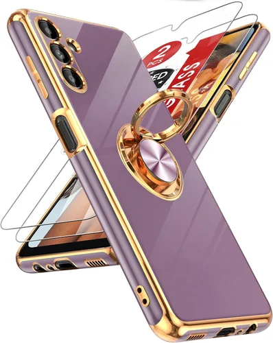 Vista 108 de LeYi Funda para iPhone XR: con Protector de Pantalla de Vidrio Templado [Paquete de 2] Soporte de Anillo Giratorio de 360°, Soporte Magnético