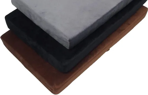 Vista 6 de Augld Paquete de 2 cojines rectangulares para taburete de sillín de 9.5 x Negro