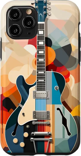 Vista 29 de Electric Guitar Abstract Art Cover Phone Case for iPhone 17