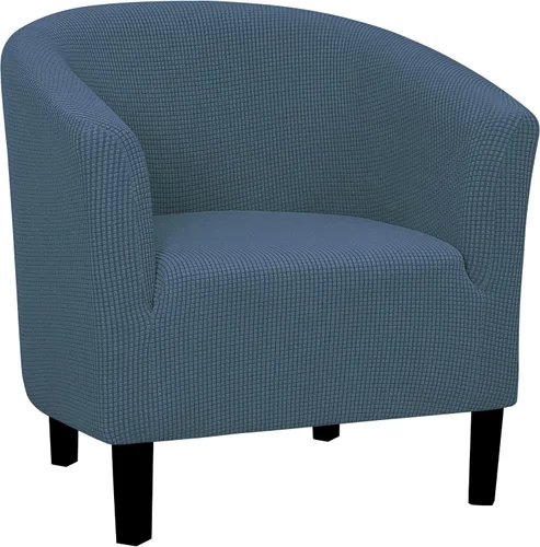 Vista 8 de Easy-Going Funda elástica para sillón de club de 1 pieza, funda para sofá de bañera de barril, protector de muebles, funda de sofá jacquard