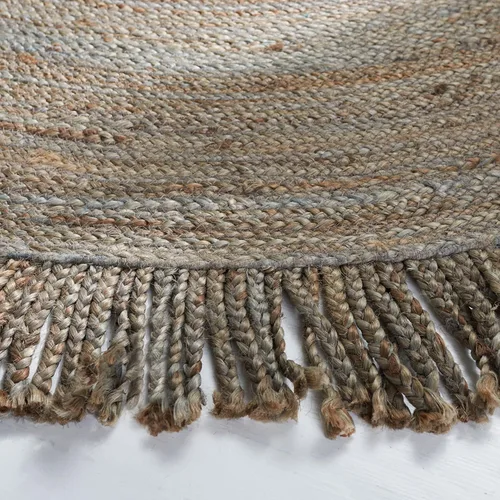 Vista 4 de SAFAVIEH Colección trenzada - Alfombra redonda de 3 pies, color beige, yute hecho a mano, ideal para la entrada, vestíbulo, dormitorio (BRD259B-3R)