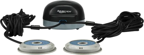 Vista 2 de Juego de ventilación de aire para estanque, de Aquascape, 2 salidas, Negro