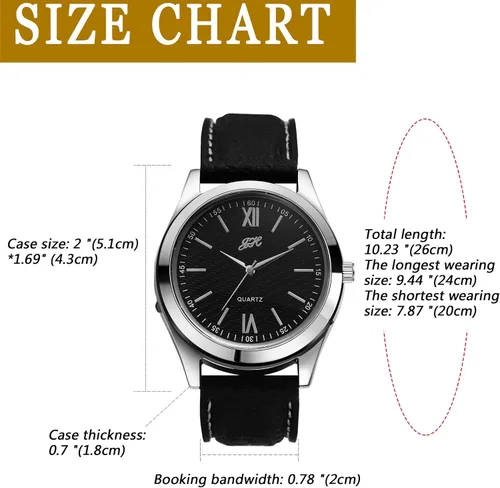 Vista 5 de JewelryWe Reloj de pulsera de cuarzo para hombre, con carga USB, resistente al viento, para Navidad