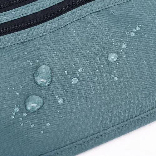 Vista 56 de DAITET Cinturón de dinero, soporte para pasaporte, cartera de viaje oculta segura con bloqueo RFID, riñonera encubierta (negro), Negro, Rfid