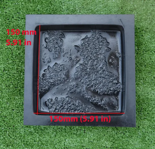 Vista 3 de Vendido 10pcs moldes de plástico fundición hormigón pavimentación jardín caminos piedra patio # S32