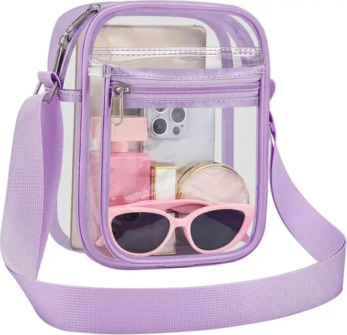 Vista 15 de USPECLARE Clear Bag for Stadium Events Clear Messenger Bag for Men and Women