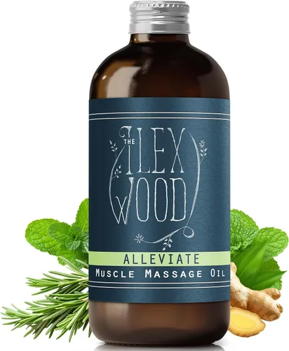 Vista 6 de The Ilex Wood - Aliviar - Aceite de masaje muscular natural vegano, hecho a mano - 3.38 fl oz (3.4 fl oz)
