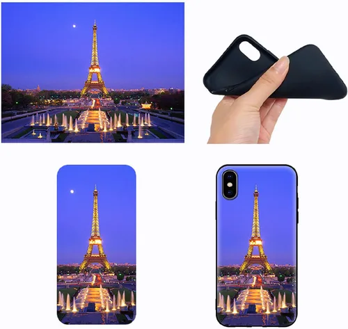 Vista 4 de Funda delgada de TPU suave mate con foto personalizada para OPPO R17 Find X2 X3 F17 F17 F9 A94 A72 Reno 8 7 6 5 Realme 9 8 Pro, Personalizar imagen