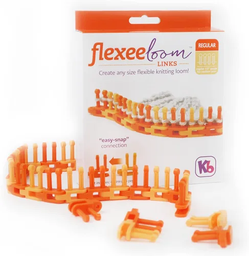Vista 4 de Authentic Knitting Board Flexee Telar Enlaces Bitty, Calibre Fino, para Hilo Extra Fino, 72 Enlaces, 148 Clavijas