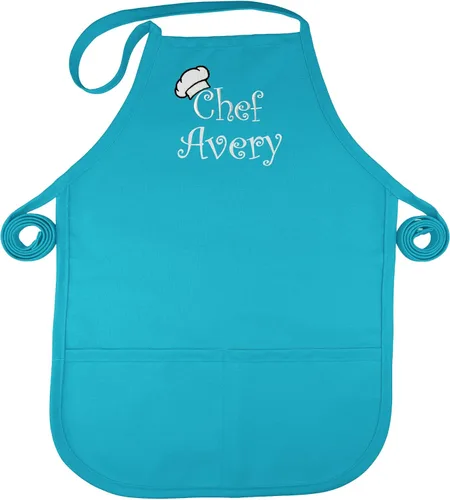 Vista 8 de Personalized Kids Apron Kid or Toddler Apron Sizes Choice of Color and Thread