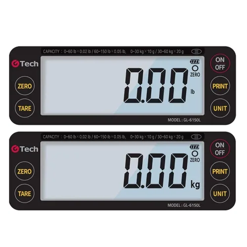 Vista 3 de VisionTechShop GTech GL-6060L Báscula portátil de banco, capacidad de 60 libras con doble rango, lectura 0-30 x 0.01lbs/30-60 x 0.02 libras