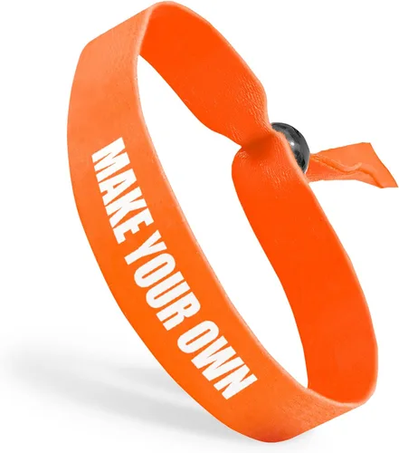 Vista 23 de Pulseras de tela con cuentas ajustables reutilizables Totalmente personalizables Ideal para conciencia, promociones y eventos Disponible a