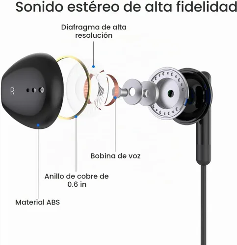 Vista 5 de Auriculares USB C para iPhone 17 16 15 Pro Max Plus iPad Pro USB C Auriculares con micrófono Control de volumen USBC auriculares con cable USB tipo