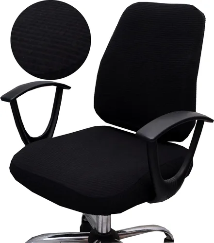 Vista 24 de XNN Funda para silla de oficina de computadora, fundas universales elásticas para sillas giratorias (A)