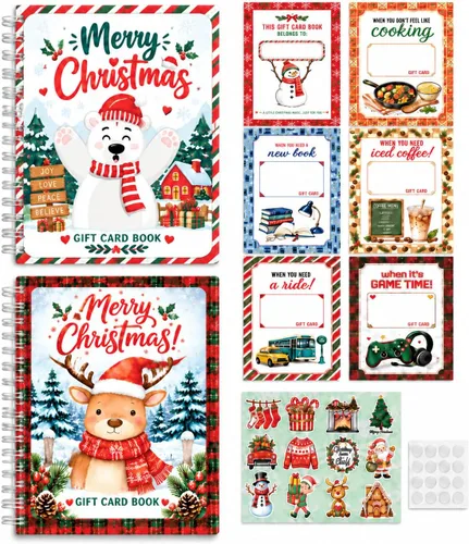 Vista 4 de Libro de tarjetas de regalo de Navidad para adultos, adolescentes 4HC1