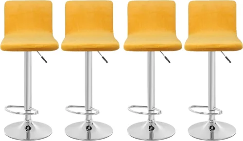 Vista 11 de Fundas para asiento de bar de terciopelo, fundas cuadradas para taburete de bar, fundas para silla de altura de mostrador (2, burdeos)