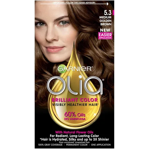 Vista 30 de Garnier Olia Tinte de cabello sin amoníaco [5.60] rojo granate medio, 1 unidad 5.6 Rojo granate medio