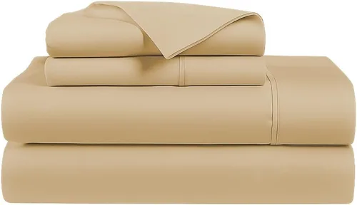 Vista 27 de AMAY Sábanas de 500 hilos 100% algodón egipcio tamaño individual, sábanas para cama de tamaño individual, algodón de fibra extra larga, calidad