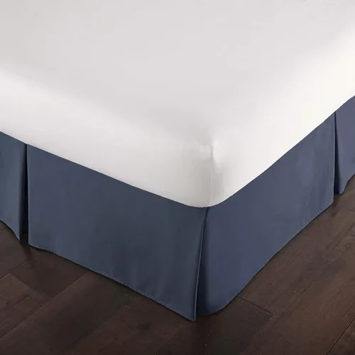 Vista 13 de Southshore Fine Linens VILANO Springs faldón para cama plisada, 15 pulgadas, Microfibra, Blanco brillante, gemelo