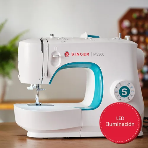 Vista 7 de SINGER M3300 - Máquina de coser ligera y portátil con 97 aplicaciones de puntada, luz LED y ojal de 1 paso Usada para reparación y costura