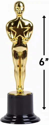 Vista 4 de Rhode Island Novelty Estatua plástica del premio del oro de 6 pulgadas, uno por orden