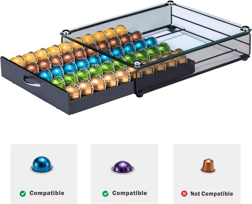 Vista 4 de Soporte para cápsulas Nespresso Vertuo Pod Holder para cápsulas Vertuoline (50 cápsulas)