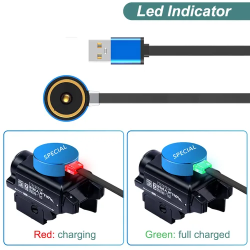 Vista 5 de Kissmart Cargador MCC 1A para Olight ArkPro, Arkfeld Ultra/Pro/UV, Baldr Pro R, Obulb Pro, Perun 2 Mini, Valkyrie PL-Pro, Baton S1R II, Baton3