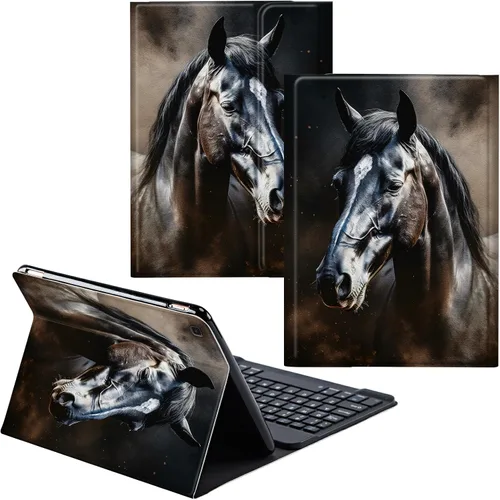 Vista 56 de Para Samsung Galaxy Tab S6 Lite Funda 2022/2020 Teclado Inalámbrico Desmontable Y Cubierta De Soporte De Cuero PU Funda Protectora Para Samsung