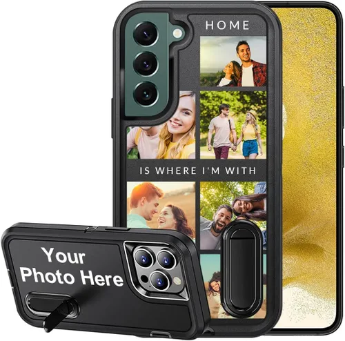Vista 13 de Funda de teléfono personalizada para Samsung Galaxy S22 5G, funda con soporte incorporado/función atril, cubierta de protección resistente a