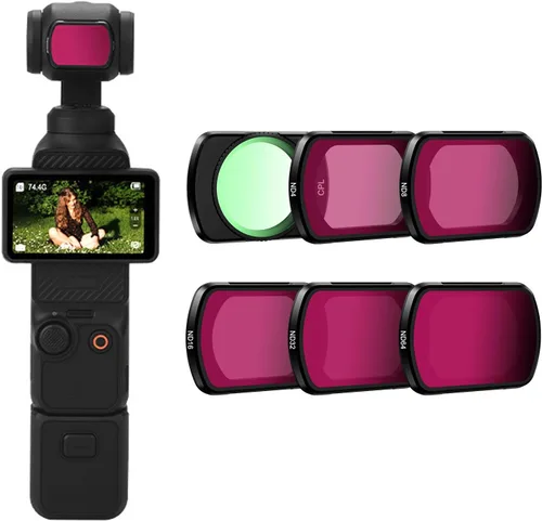 Vista 12 de Filtro magnético CPL compatible con DJI Osmo Pocket 3 Cámara CPL Accesorios de filtro de lente impermeable resistente a los arañazos