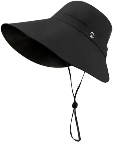 Vista 6 de Sombrero de verano para exteriores, protección solar versátil, protección UV, ala grande, resistente al viento, sombrero de protección solar Beige