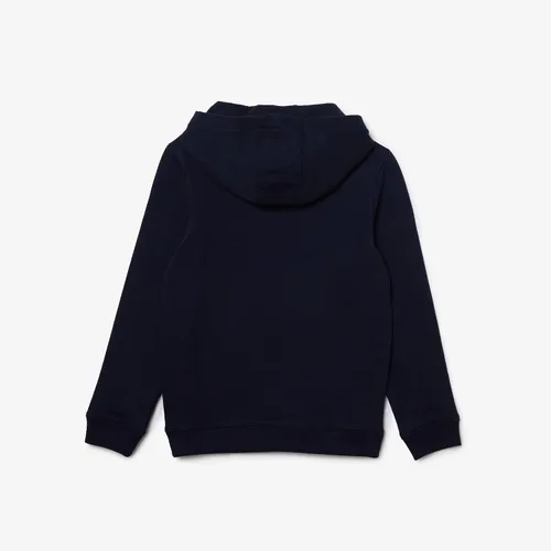 Vista 2 de Lacoste Sudadera con capucha de manga larga con logotipo múltiple para niño