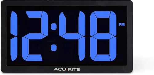 Vista 14 de AcuRite 75114M Reloj digital LED de 10 pulgadas con atenuación automática de brillo, blanco
