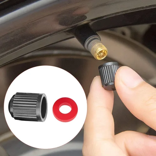 Vista 5 de 36 piezas Presta kits de núcleo de válvula, práctico removedor de núcleo de válvula de aleación, 10 núcleos de válvula Presta, 5 adaptadores